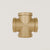 4-Fach Verbinder – Gold | Temperguss Fittings Gold