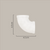 Connettore angolare a 90° – Bianco