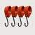 Ganci S – Set da 4 | con anello in gomma