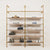 KIM 2 OAK – 10 shelves | gold