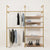 KIM DOUBLE 2 OAK – 5 shelves right | gold