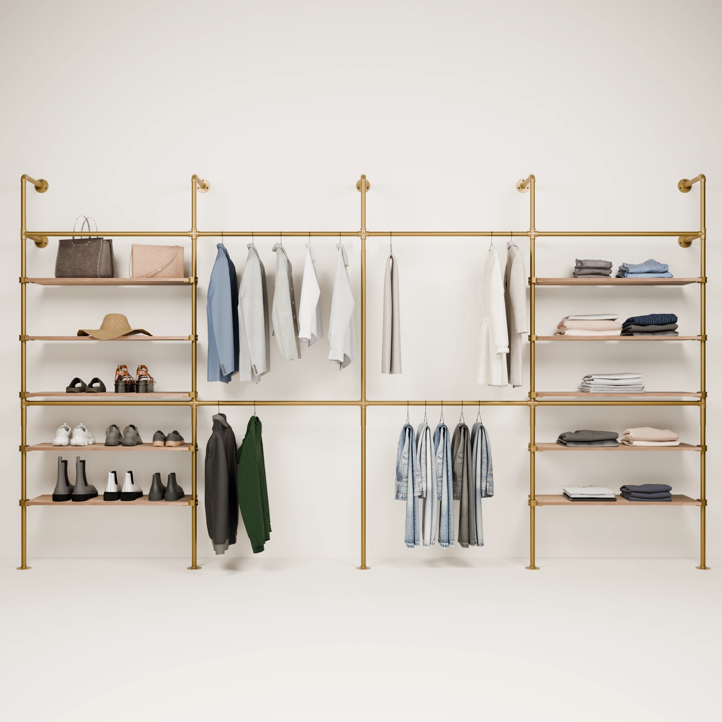 KIM DOUBLE 4 OAK – 10 ripiani | oro