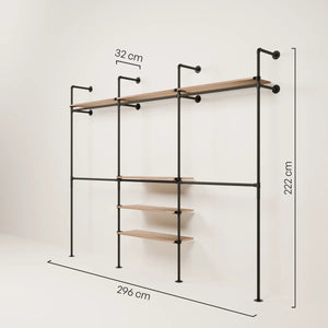 KIM DOUBLE 3 OAK – 6 ripiani