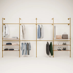 KIM DOUBLE 4 OAK – 6 ripiani | oro