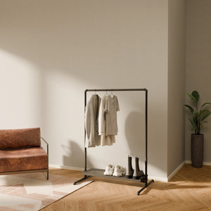 LAS LOW 1 METAL – 1 shelf | Clothes rail with shelf