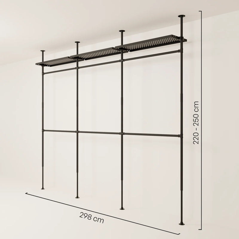 LOFT 3 METAL – 3 ripiani nella parte superiore