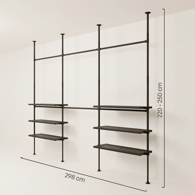 LOFT 3 METAL – 6 ripiani sul fondo
