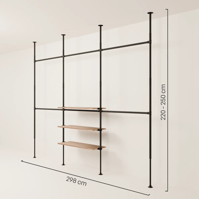 LOFT 3 OAK – 3 ripiani sul fondo