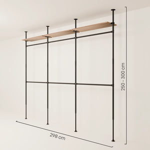 LOFT 3 OAK – 3 ripiani nella parte superiore