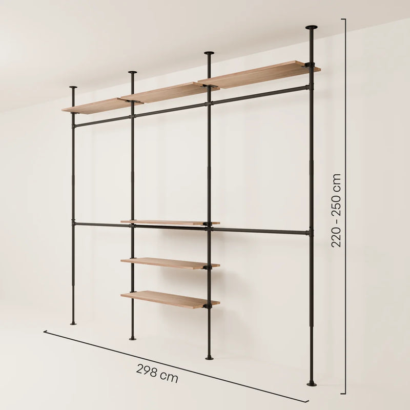LOFT 3 OAK – 6 ripiani nella parte superiore