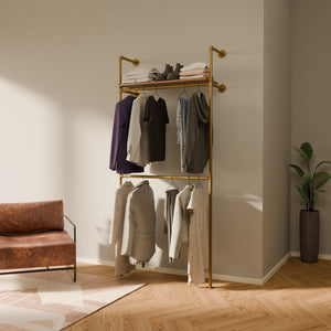 KIM DOUBLE 1 OAK – 1 ripiano | oro