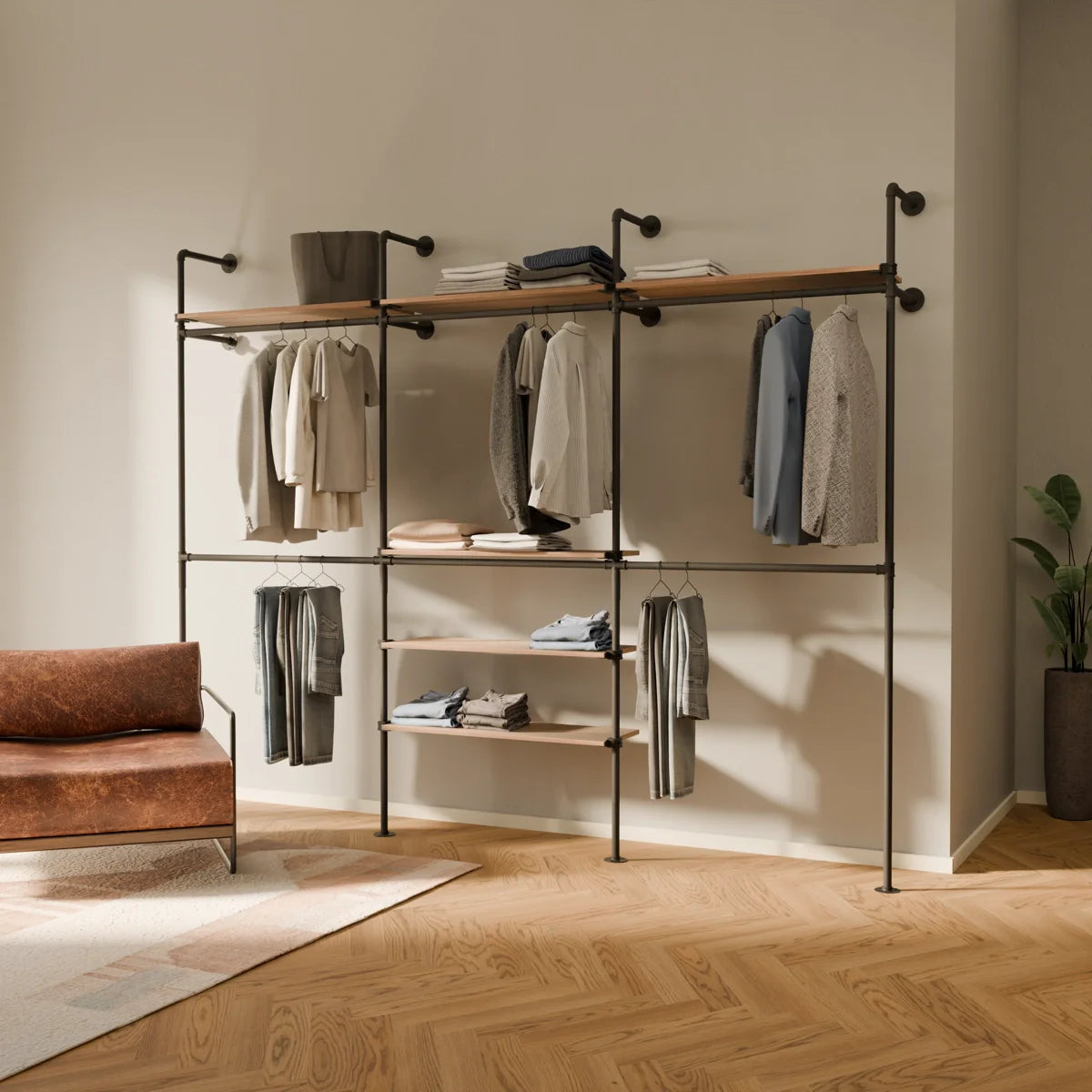 KIM DOUBLE 3 OAK – 6 ripiani