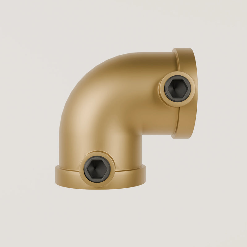 Fitting 90° Klemme – Gold
