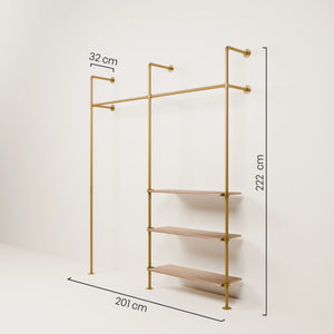 KIM 2 OAK – 3 ripiani | oro