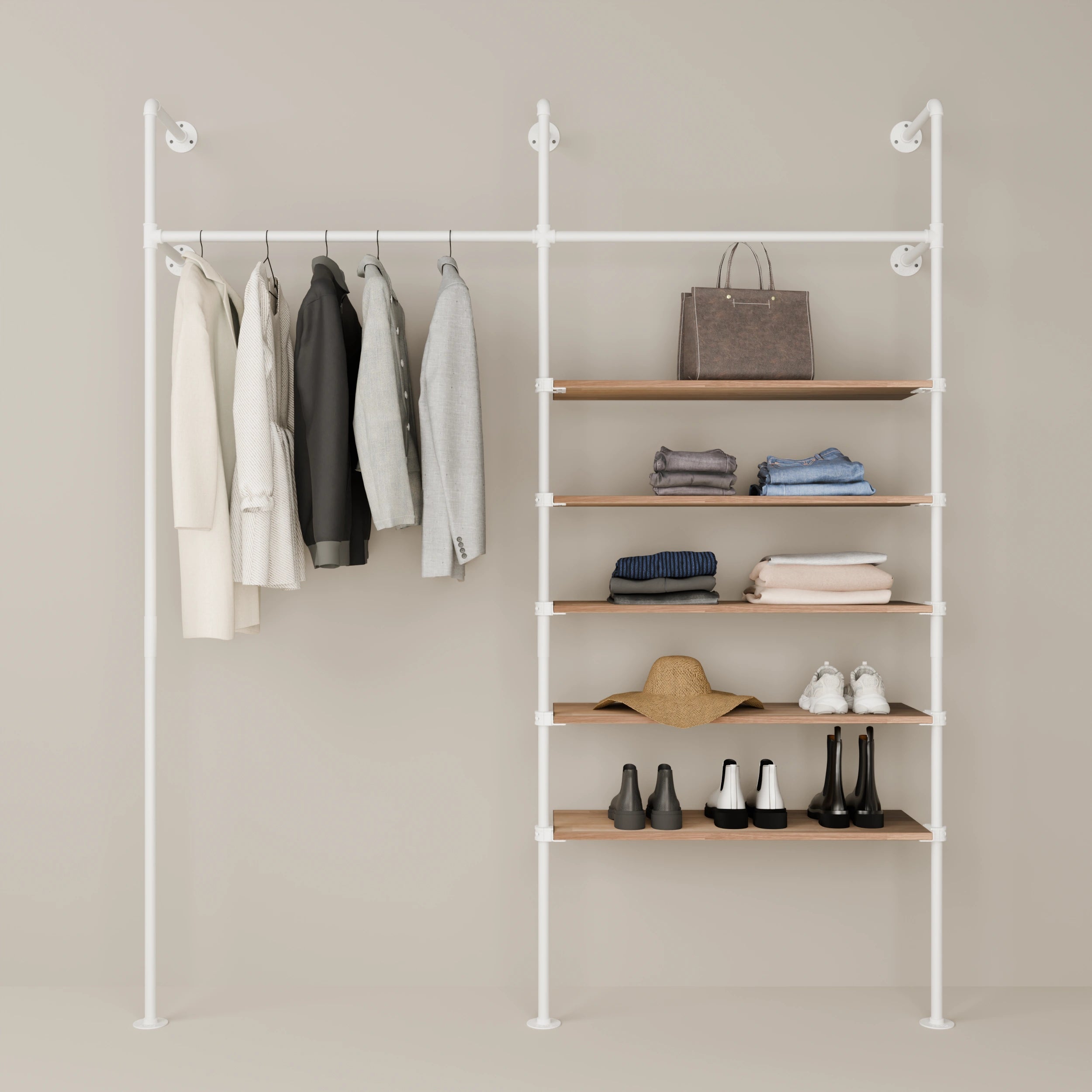 KIM 2 OAK – 5 Regalböden | Weiß