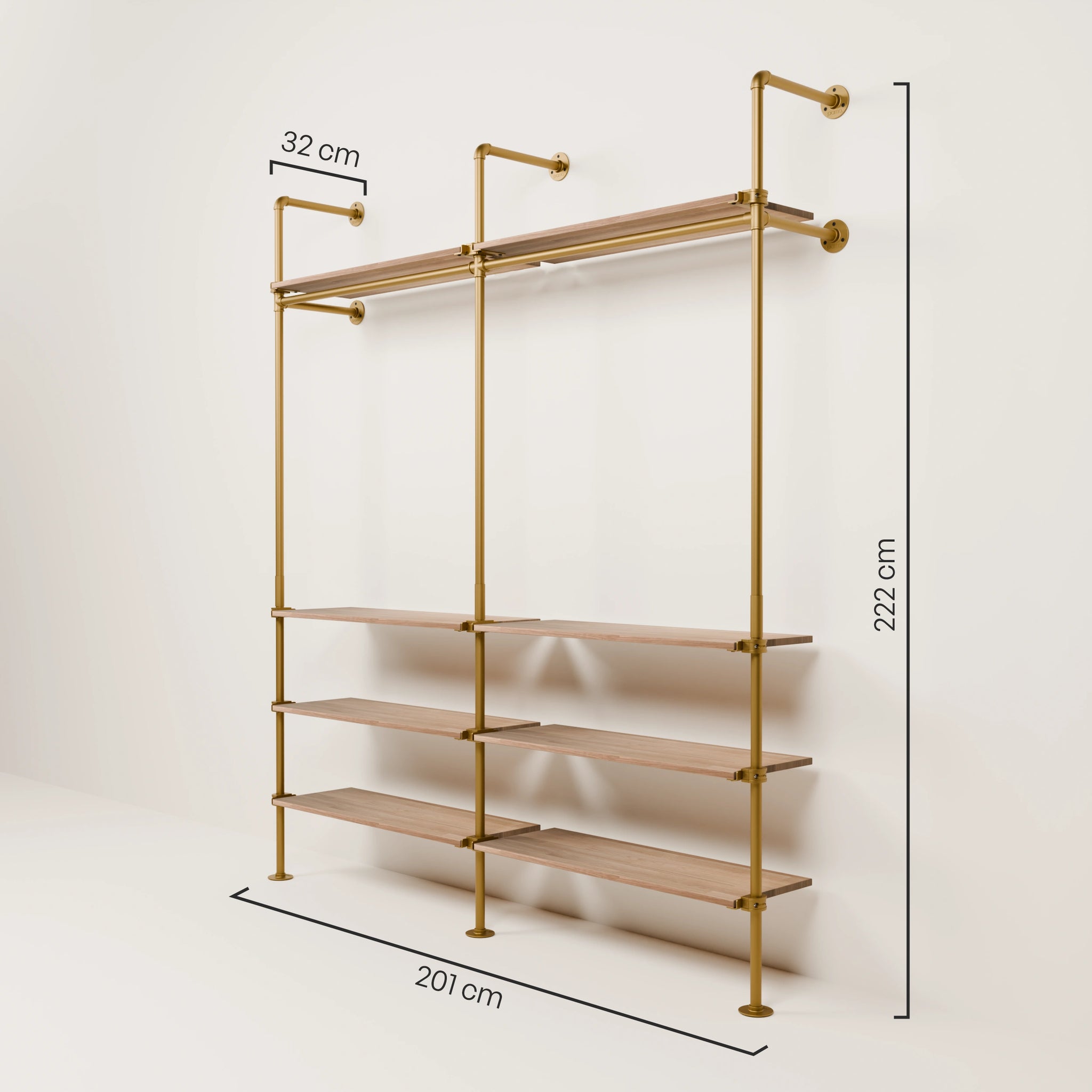 KIM 2 OAK – 8 ripiani | oro