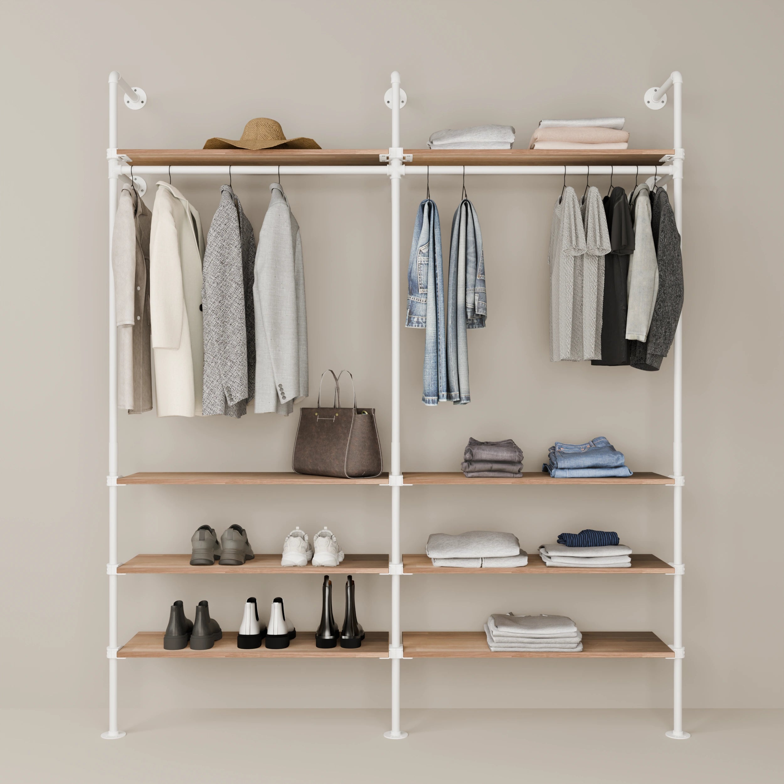 KIM 2 OAK – 8 Regalböden | Weiß