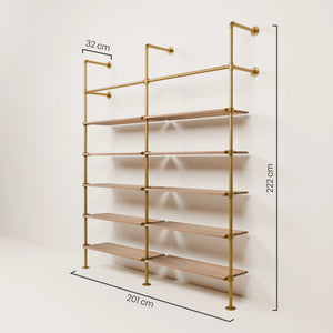 KIM 2 OAK – 10 ripiani | oro