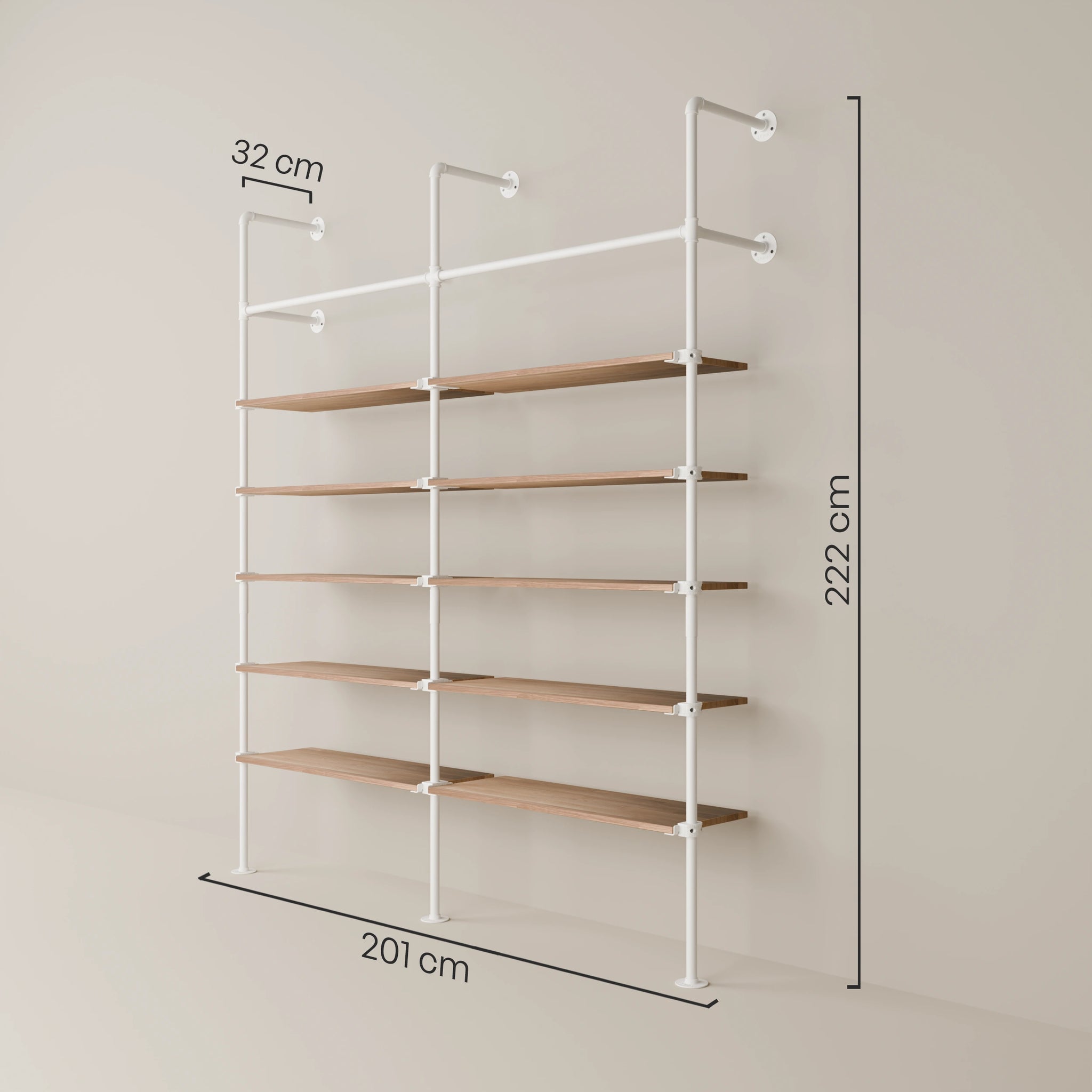 KIM 2 OAK – 10 ripiani | bianco