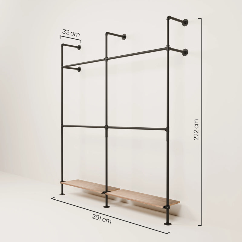 KIM DOUBLE 2 OAK – 2 ripiani sotto