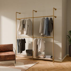 KIM DOUBLE 2 OAK – 2 ripiani sottostanti | oro