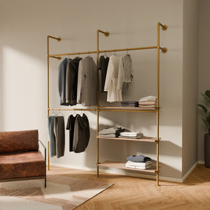 KIM DOUBLE 2 OAK – 3 ripiani destra | oro
