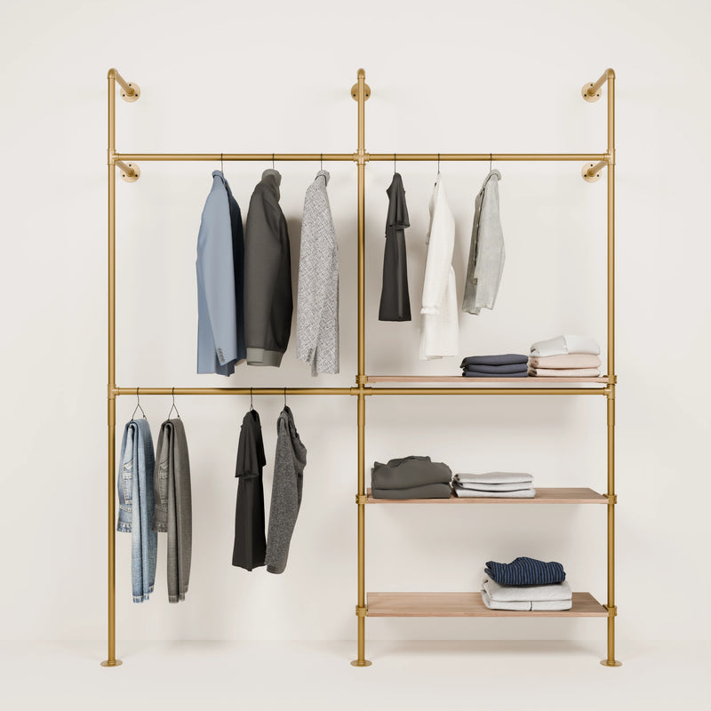 KIM DOUBLE 2 OAK – 3 ripiani destra | oro