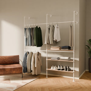 KIM DOUBLE 2 OAK – 3 ripiani | bianco