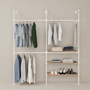 KIM DOUBLE 2 OAK – 3 ripiani | bianco