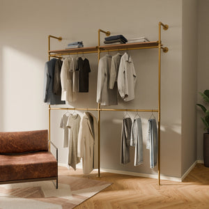 KIM DOUBLE 2 OAK – 2 ripiani superiori | oro