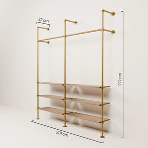 KIM 2 OAK – 6 ripiani | oro