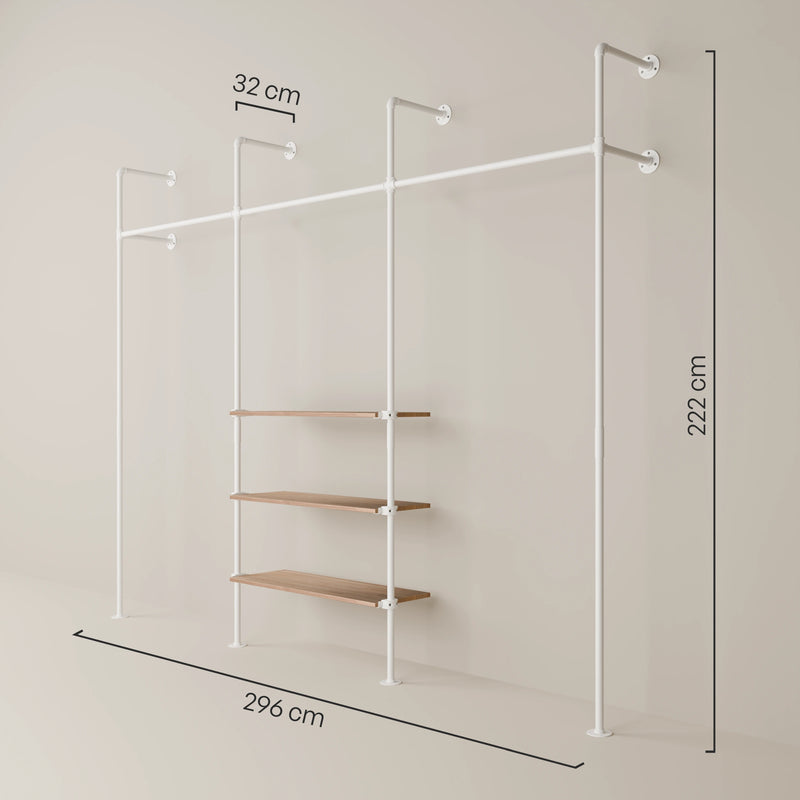 KIM 3 OAK – 3 ripiani | bianco