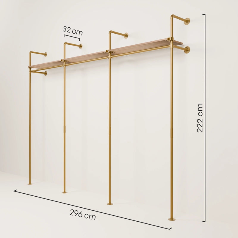KIM 3 OAK – 3 ripiani superiori | oro