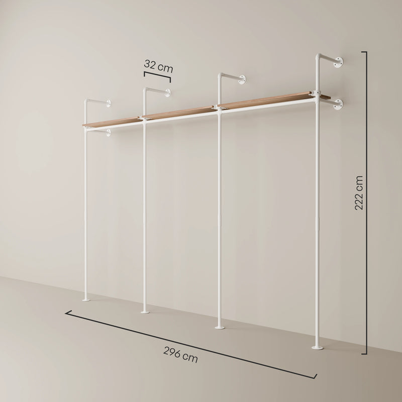 KIM 3 OAK – 3 ripiani superiori | bianco