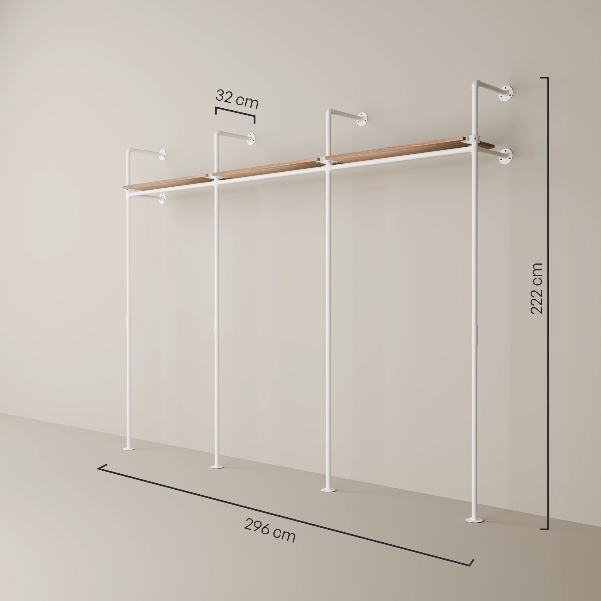 KIM 3 OAK – 3 ripiani superiori | bianco