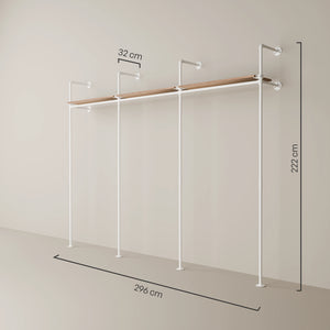 KIM 3 OAK – 3 ripiani superiori | bianco