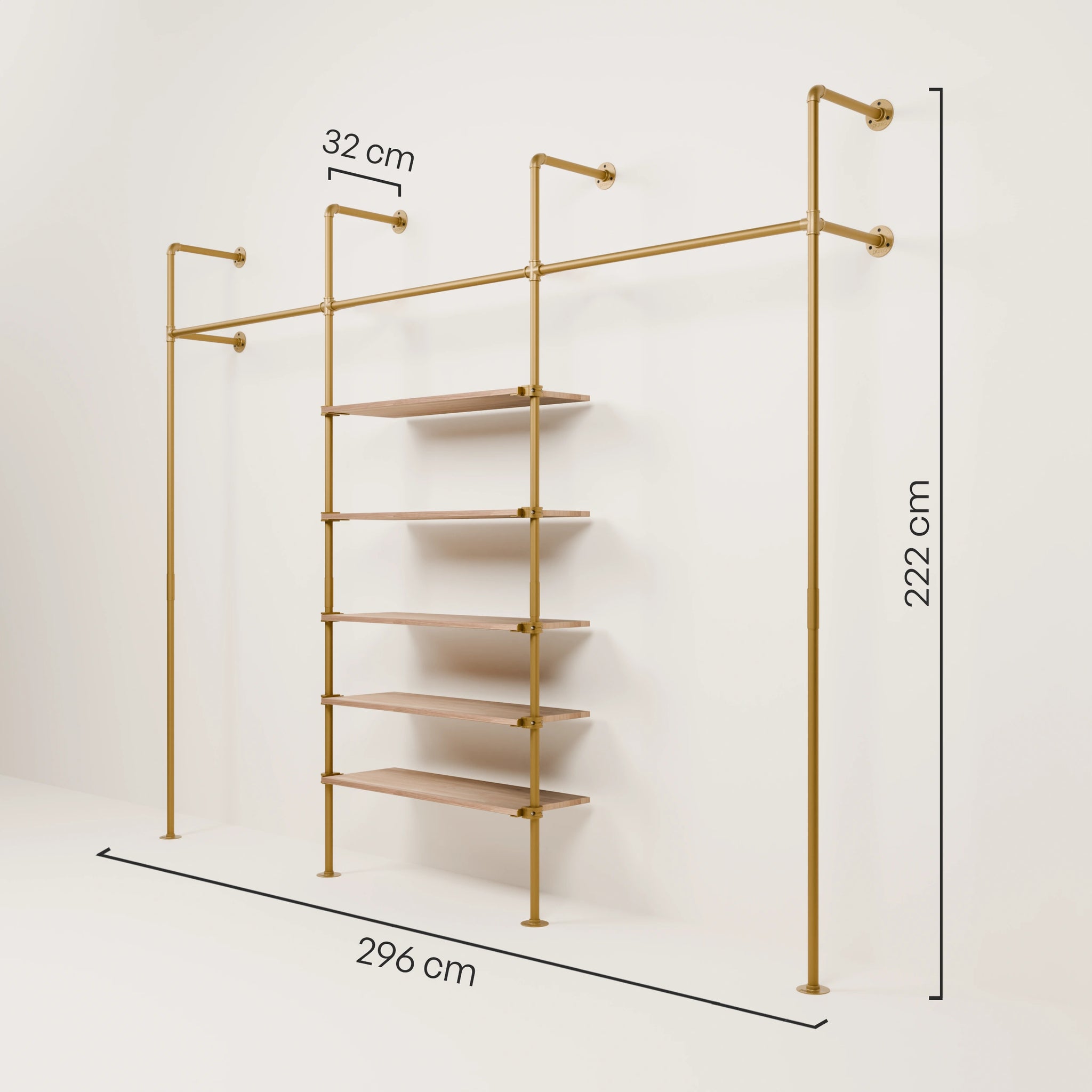 KIM 3 OAK – 5 ripiani | oro