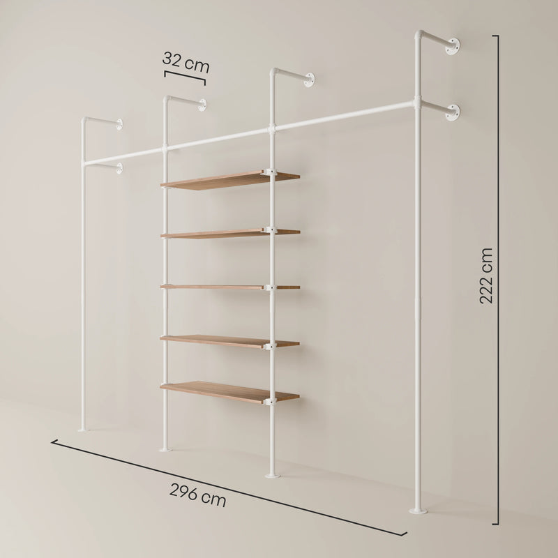 KIM 3 OAK – 3 ripiani | bianco