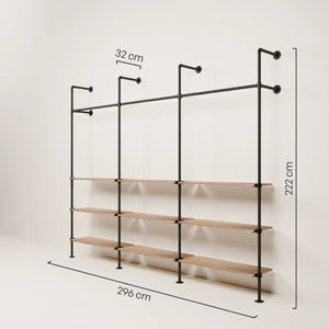 KIM 3 OAK – 9 ripiani