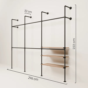 KIM DOUBLE 3 OAK – 3 ripiani