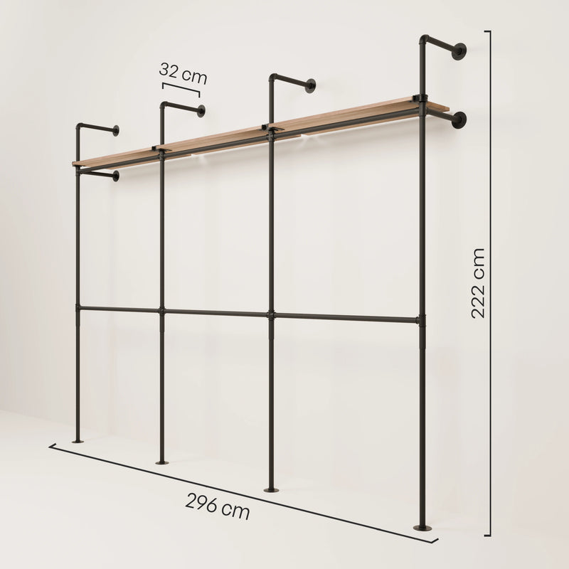 KIM DOUBLE 3 OAK – 3 ripiani in alto