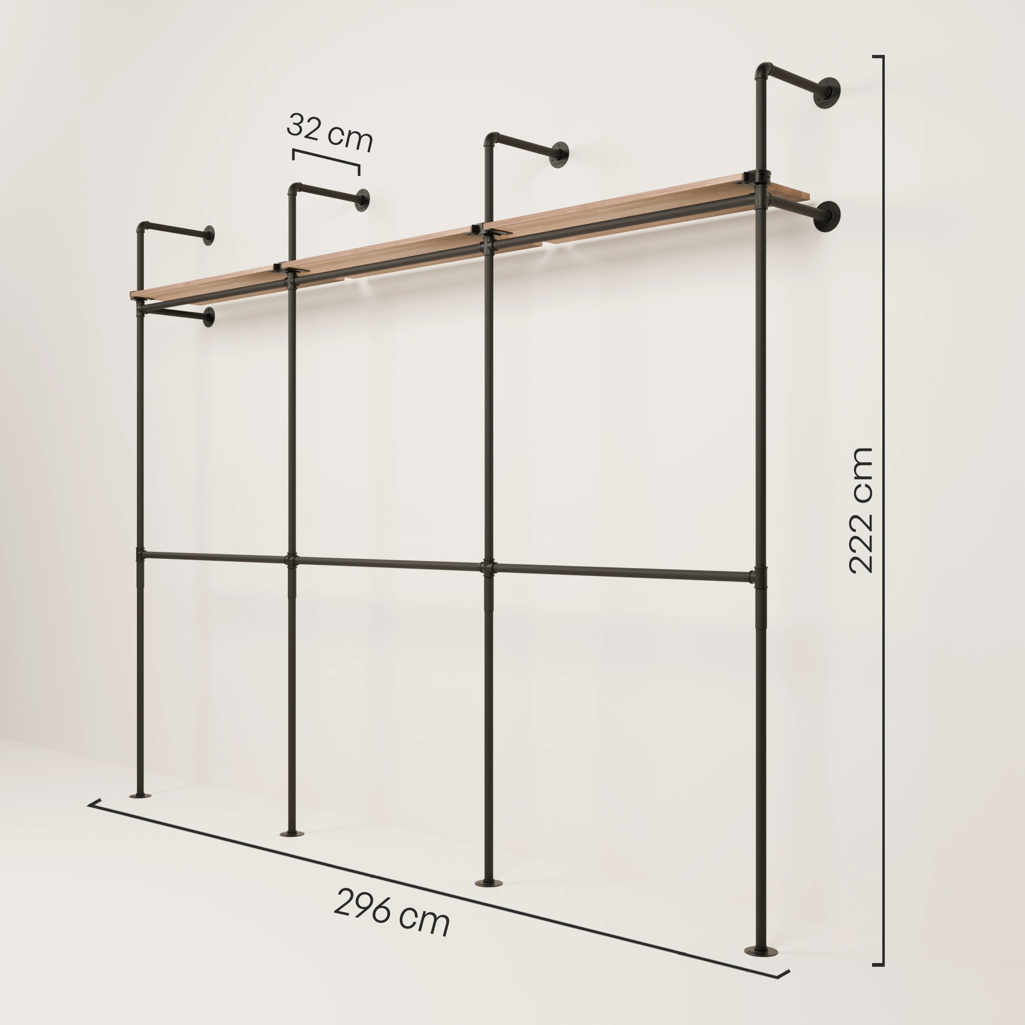 KIM DOUBLE 3 OAK – 3 ripiani in alto
