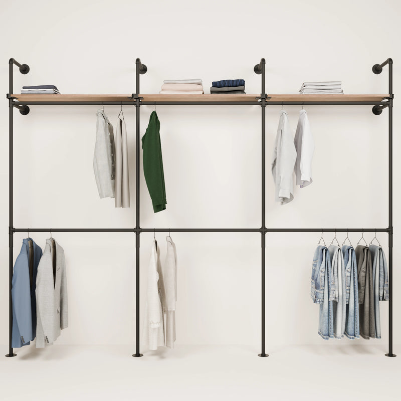 KIM DOUBLE 3 OAK – 3 Regalböden oben