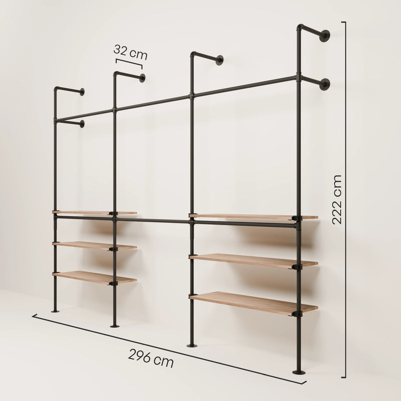 KIM DOUBLE 3 OAK – 6 ripiani esterni