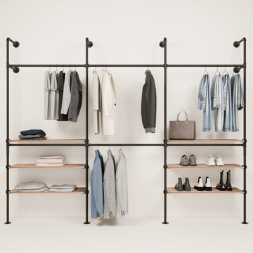 KIM DOUBLE 3 OAK – 6 Regalböden außen