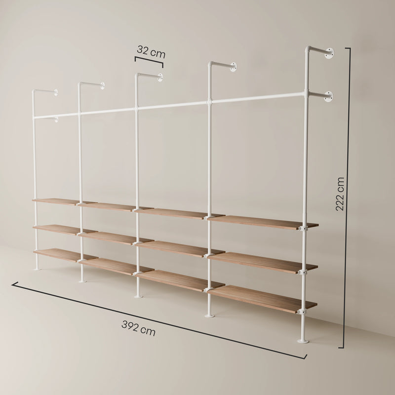 KIM 4 OAK – 12 ripiani | bianco