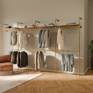 KIM DOUBLE 4 OAK – 4 ripiani | oro