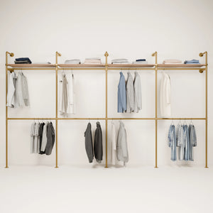 KIM DOUBLE 4 OAK – 4 ripiani | oro