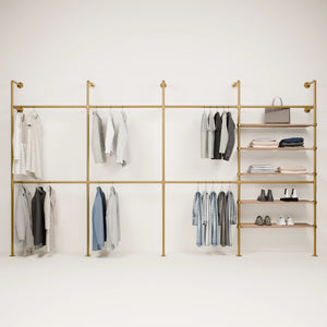 KIM DOUBLE 4 OAK – 5 ripiani | oro