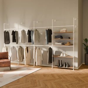 KIM DOUBLE 4 OAK – 5 ripiani | bianco